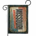 Guarderia 13 x 18.5 in. Missouri Vintage American State Garden Flag with Double-Sided Horizontal GU3902090